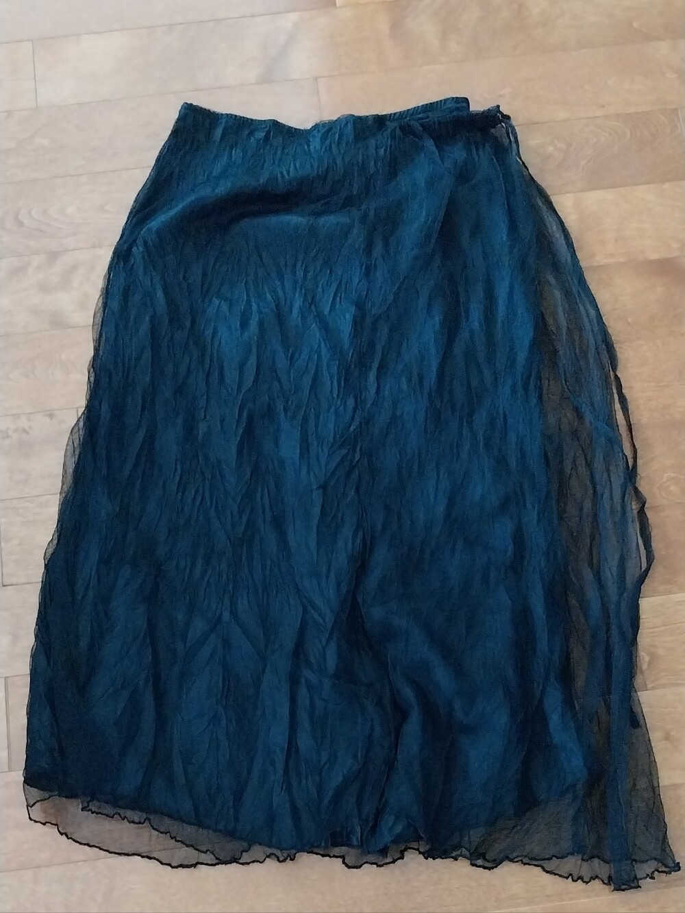 ☀️Made In Italy Stlyish Sheer Layered Midi Skirt